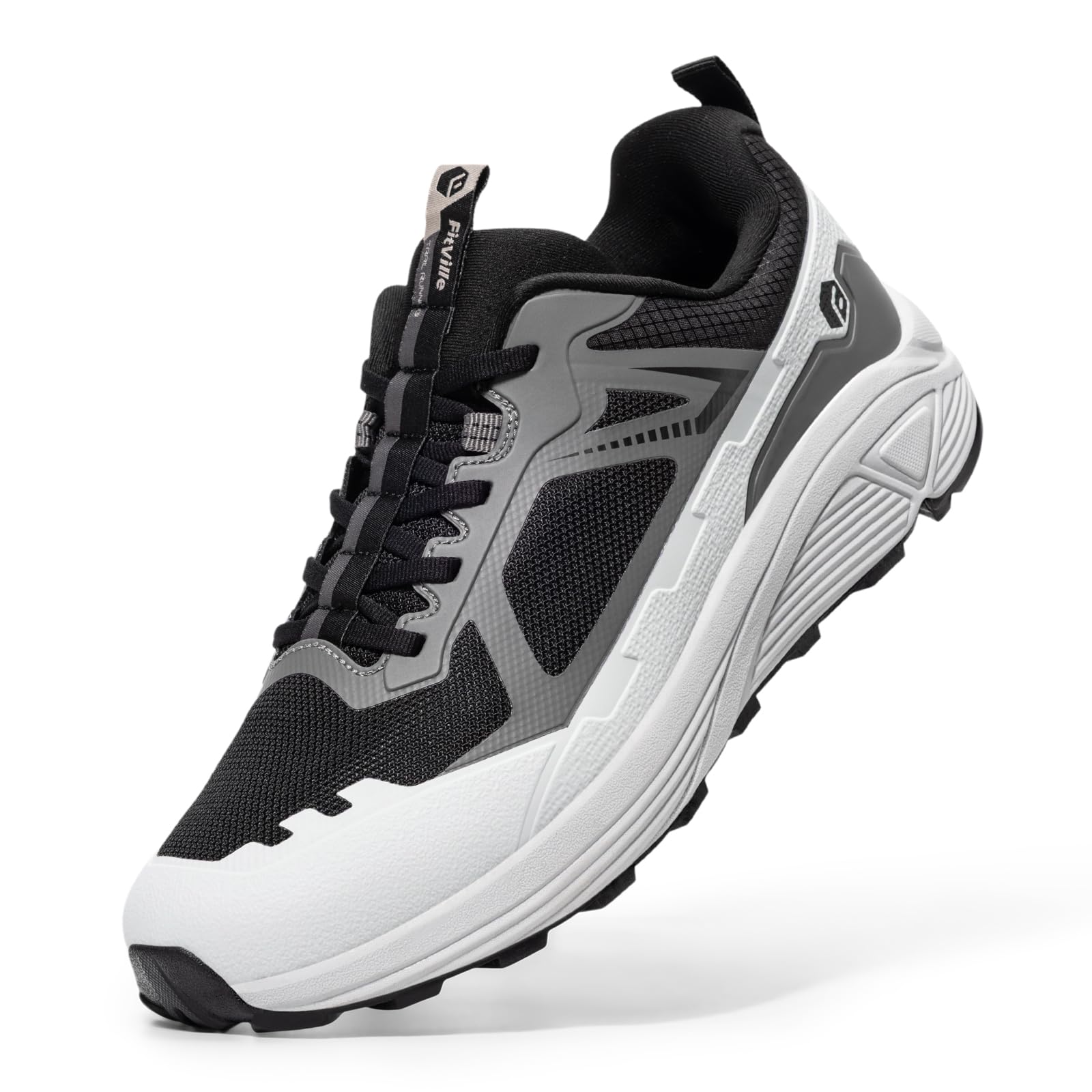 Anti Slip Trail Running Sneakers - Sepatu Lari Trail FitVille untuk Pria,