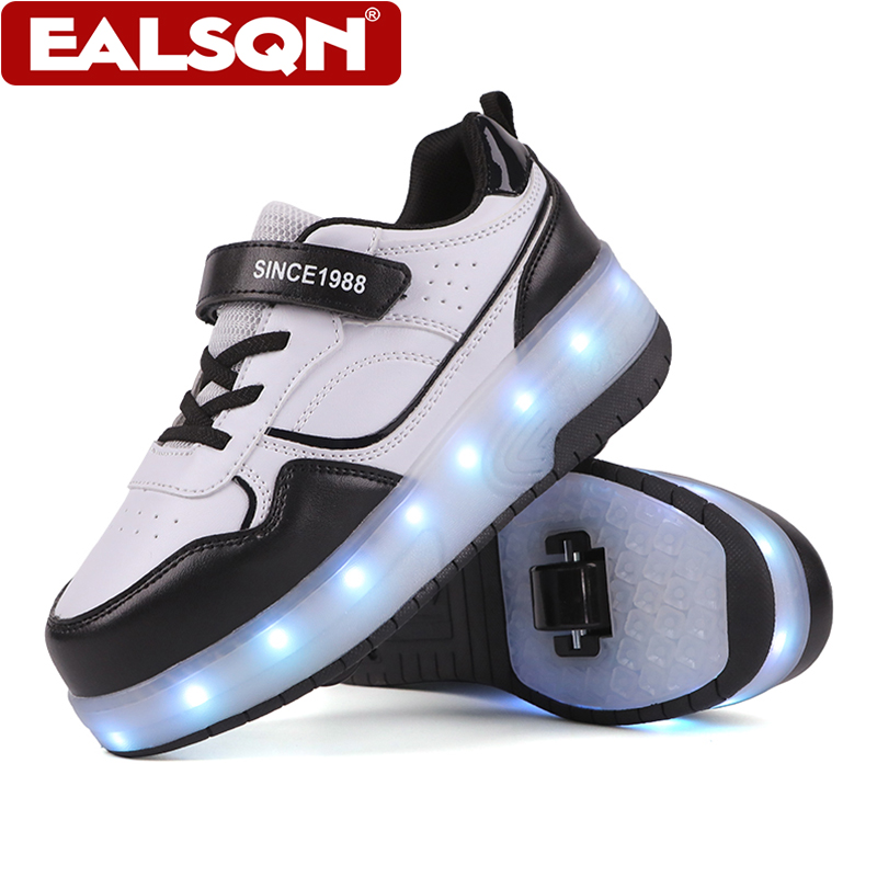 Running Shoes - Sepatu Roda LED Anak-Anak Desain Roda