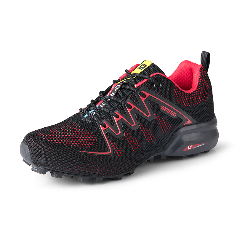 Sepatu Bersepeda MTB Sepatu Se - Knit Fabric Lace Up Sneakers ulasan dan harga