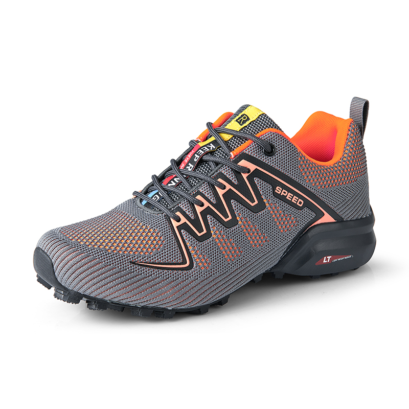 Sepatu Bersepeda MTB Sepatu Se - Knit Fabric Lace Up Sneakers ulasan dan harga
