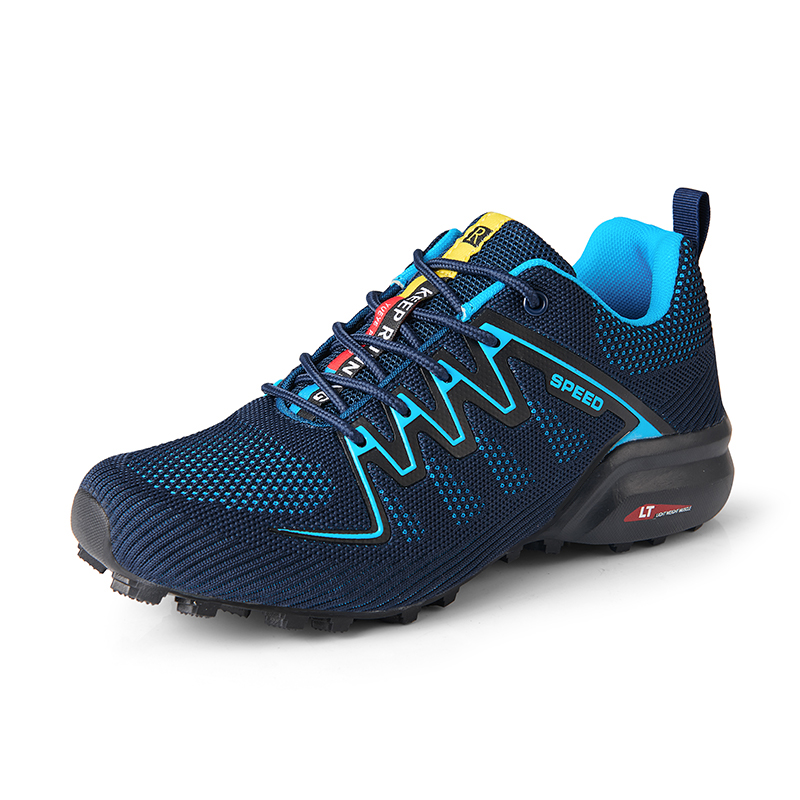 Sepatu Bersepeda MTB Sepatu Se - Knit Fabric Lace Up Sneakers ulasan dan harga