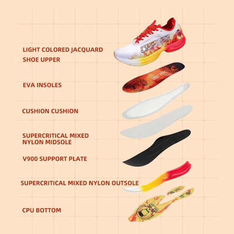 CIERSES NEZHA Marathon Sepatu  - Reflective Night Running Shoes ulasan dan harga