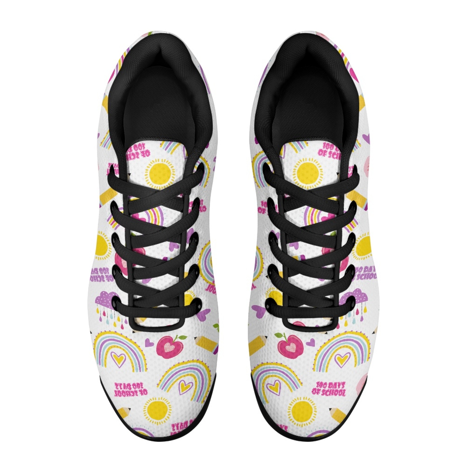 Sepatu Jalan Sekolah PENSTROLL - Knit Fabric Lace Up Sneakers ulasan dan harga